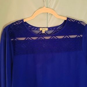 Woman's Lily Star XL Cobalt Blue Blouse